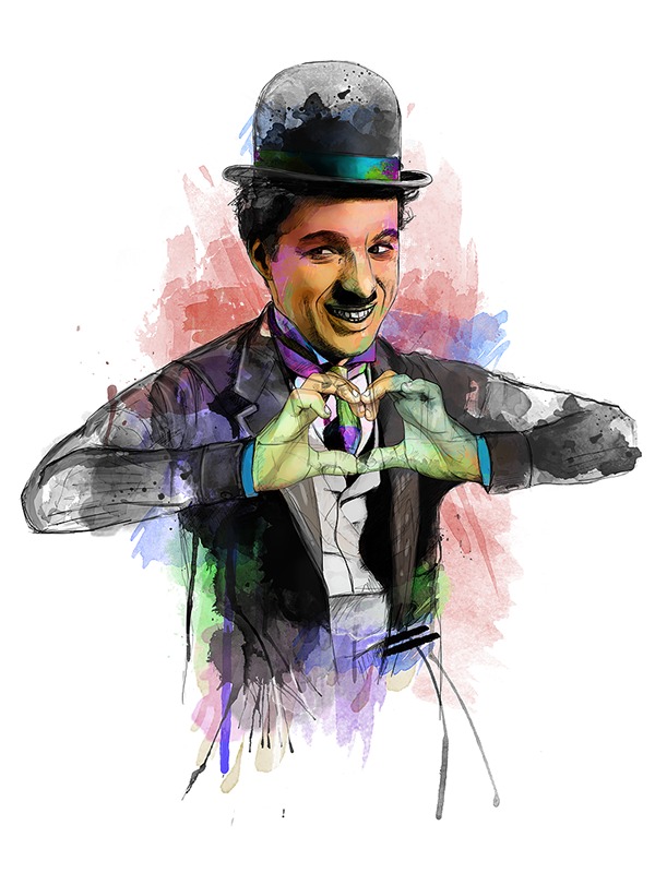 Lebensweisheit von Charlie Chaplin